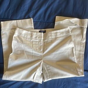 Ann Taylor Cream Trousers Sz 0P